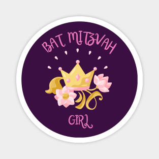 Bat Mitzvah Girl Princess Jewish Magnet